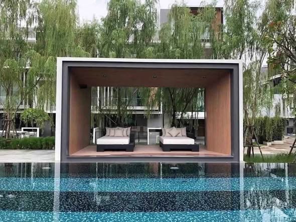 pool and room interior of Nirvana DEFINE Krungthep Kreetha | เนอวานา ดีฟายน์ กรุงเทพกรีฑา