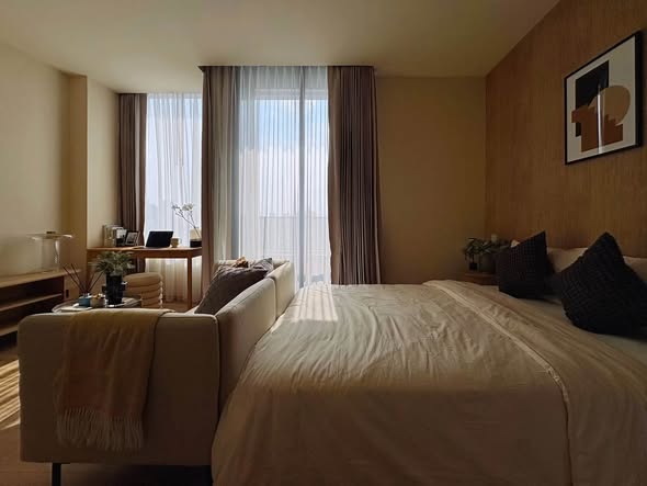 bedroom of Noble Form Thonglor โนเบิล ฟอร์ม ทองหล่อ