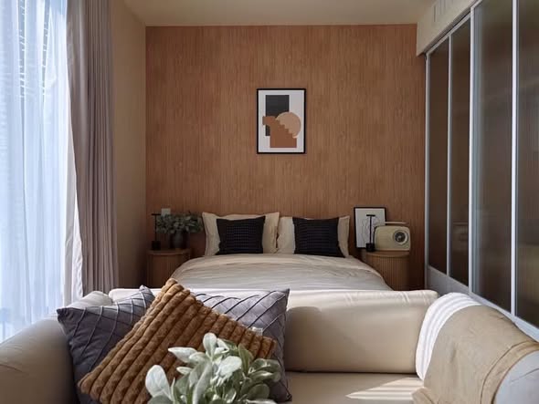 bedroom and living room and room interior of Noble Form Thonglor โนเบิล ฟอร์ม ทองหล่อ