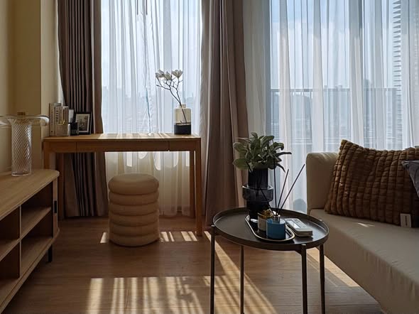 living room of Noble Form Thonglor โนเบิล ฟอร์ม ทองหล่อ