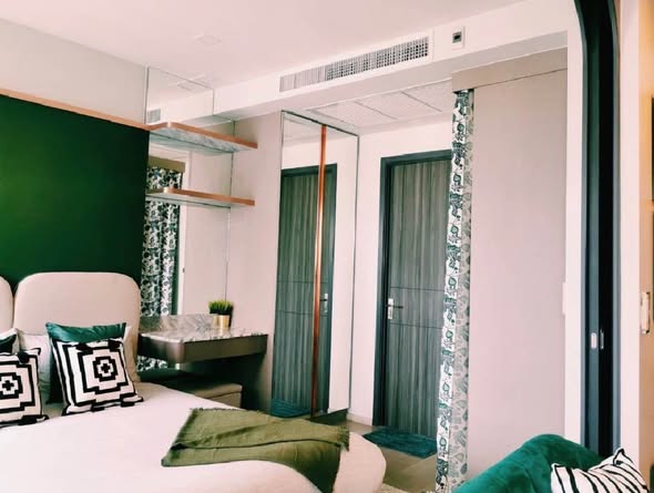 bedroom and room interior of Noble Revolve Ratchada 1