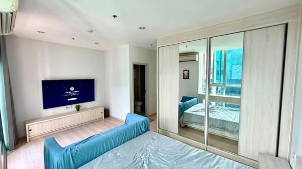 bedroom and room interior of Noble Revolve Ratchada 1