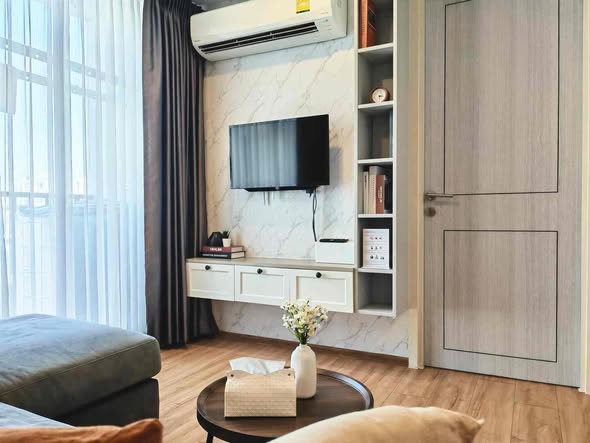 bedroom and living room and room interior of Notting Hill The Exclusive Charoen Krung 93