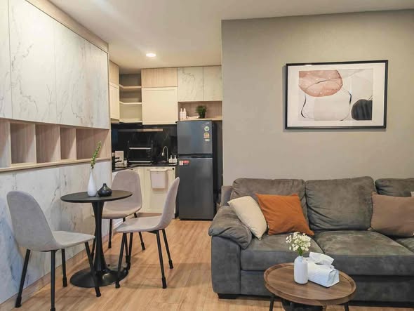 living room of Notting Hill The Exclusive Charoen Krung 93