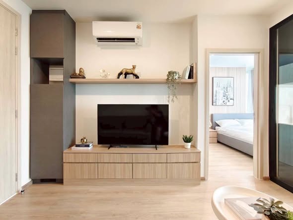 living room and bedroom and room interior of Nue District R9