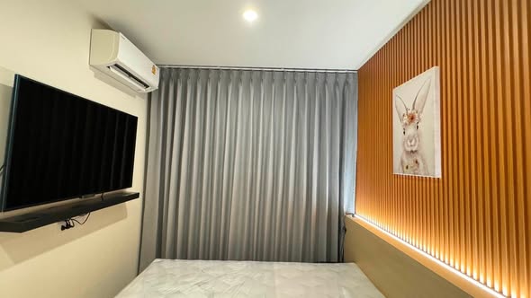 bedroom and bathroom of NUE Noble Ratchada Lat Phrao (นิว โนเบิล รัชดา ลาดพร้าว)