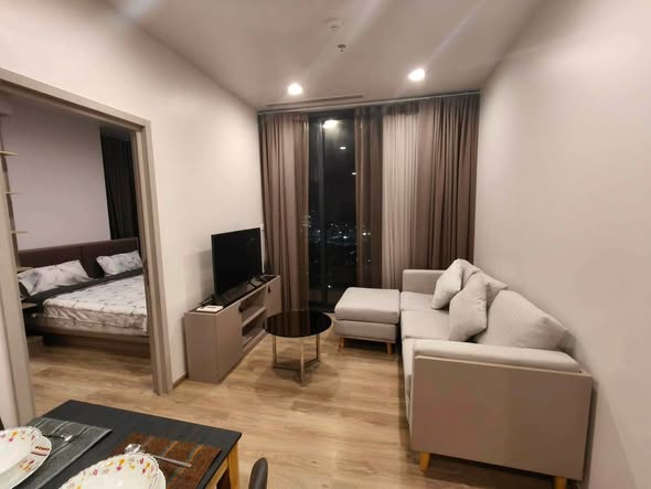 bedroom and living room of Oka Haus