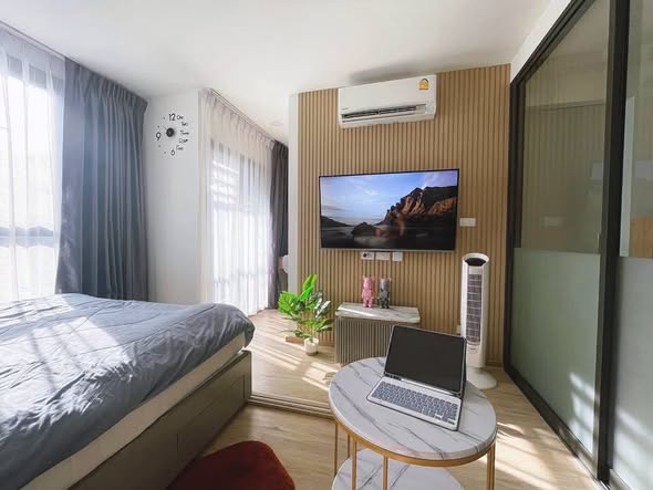 bedroom and room interior of Oneder เกษตร