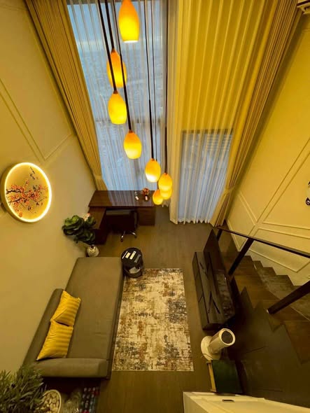 living room of Park Origin Chula-Sam Yan