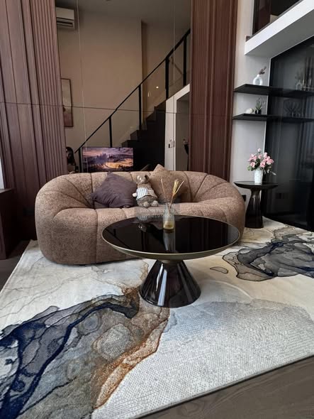living room of Park Origin Chula-Sam Yan