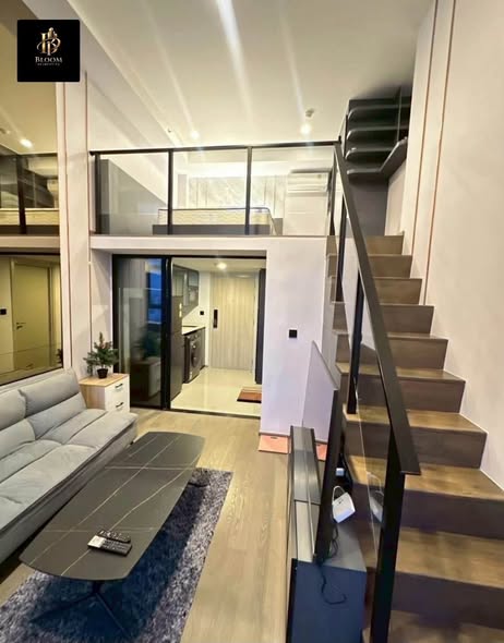living room and room interior of Park Origin Chula-Sam Yan