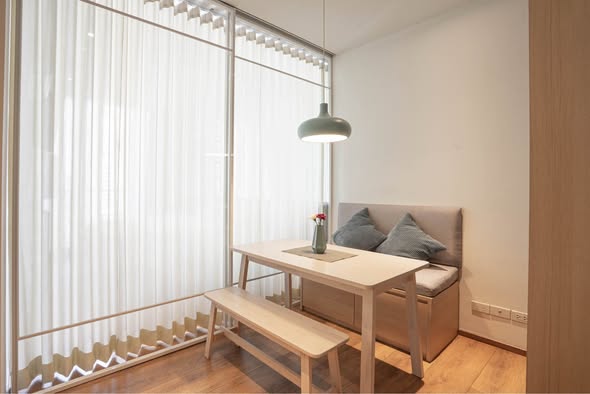 room interior and bathroom of Park Origin Phrom Phong