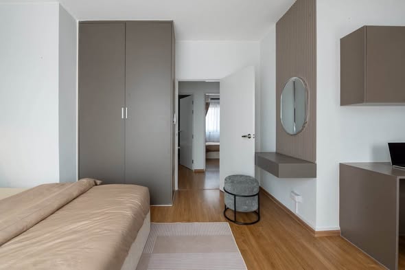 bedroom and room interior of Pleno Sukhumvit-Bangna 2