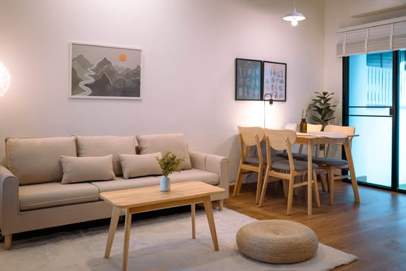 living room of พลีโน่ สุขุมวิท-บางนา Pleno Sukhumvit-Bangna