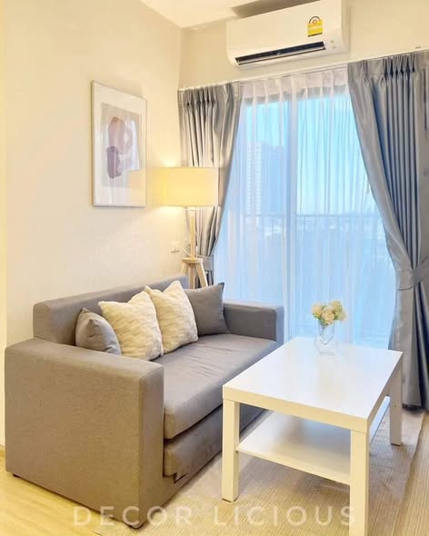 bedroom and living room of Plum Condo Pinklao Station