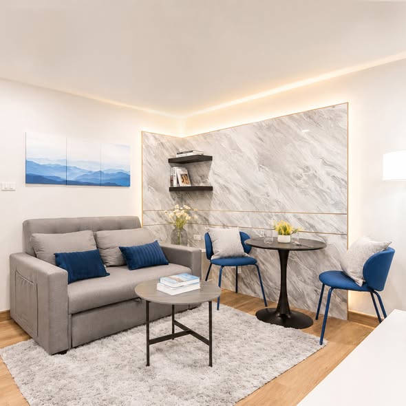 living room of Premsiri Botique Park Condominium