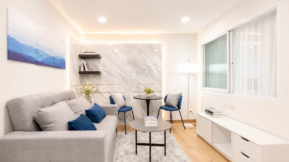 living room of Premsiri Botique Park Condominium