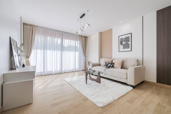 bedroom and living room and room interior of Prima Srinagarindra Condo