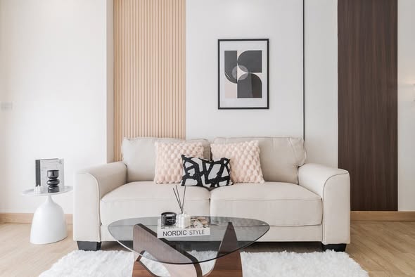 living room of Prima Srinagarindra Condo
