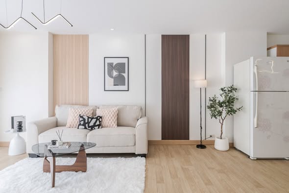 living room of Prima Srinagarindra Condo