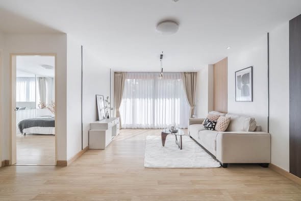 living room and bedroom and room interior of Prima Srinagarindra Condo