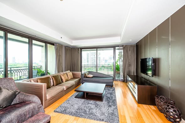 living room and bedroom and room interior of Prive by Sansiri