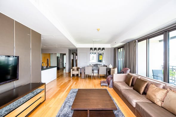 living room and room interior of Prive by Sansiri