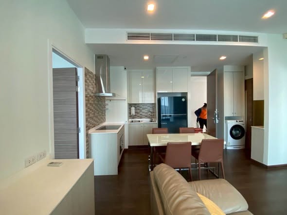room interior and kitchen of Q Asoke