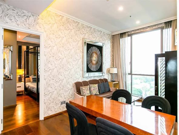 living room and bedroom of Quattro by Sansiri