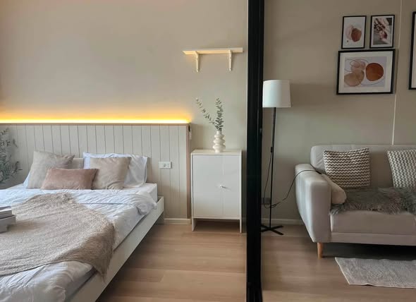 bedroom of Ratchada Prestige Ladprao 48