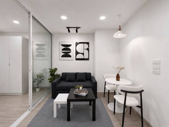 living room of Ratchada Prestige Ladprao 48