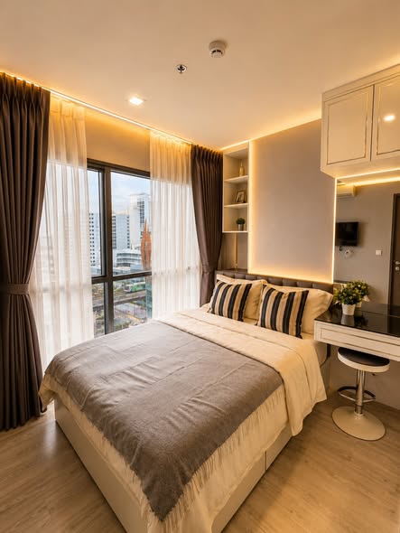 bedroom and bathroom of Rhythm Rang Nam