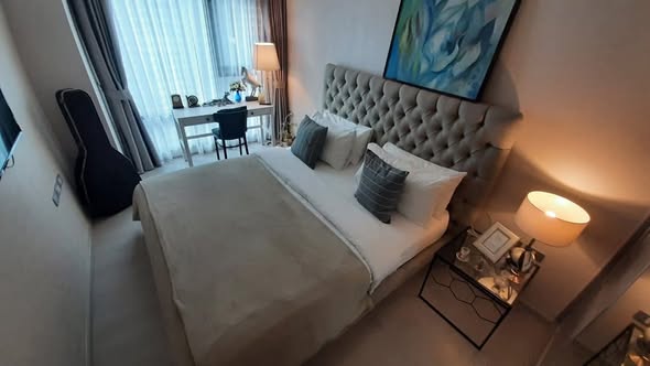 bedroom and living room of Rhythm Sukhumvit 36-38