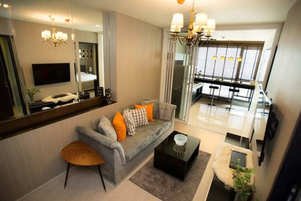 living room of RHYTHM Sukhumvit 44/1