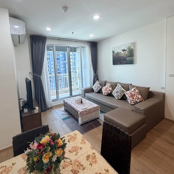 living room and bedroom of Rhythm Sukhumvit 50