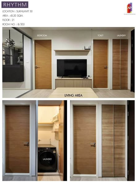 room interior of Rhythm Sukhumvit 50