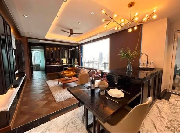 living room of Royce Private Residences