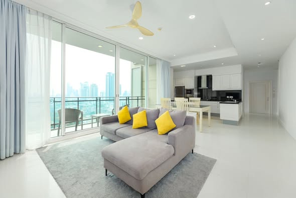 living room of Royce Private Residences