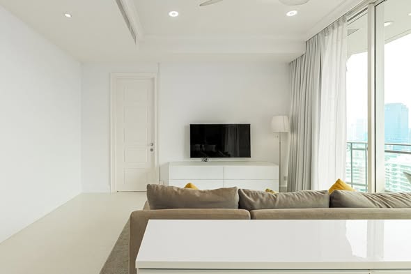 living room and bedroom and room interior of Royce Private Residences