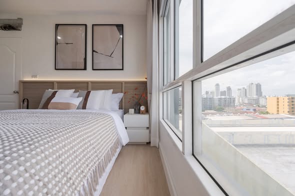 bedroom of S Condo Sukhumvit 50