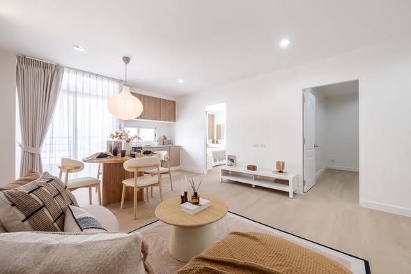 living room of S Condo Sukhumvit 50