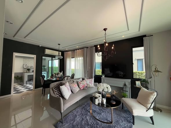 living room of S Gate Town Ratchaphruek – 345