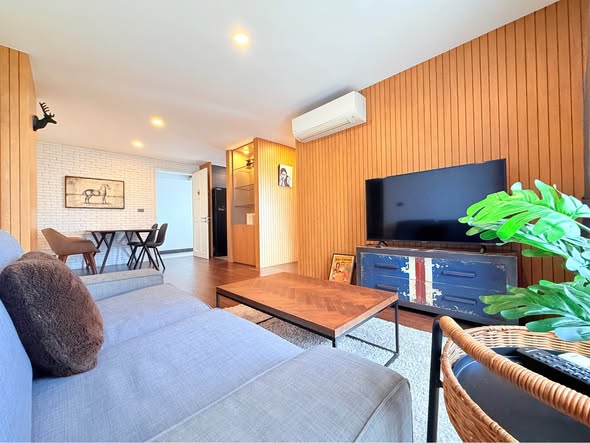 living room and bedroom and room interior of Sathon Plus By The Garden