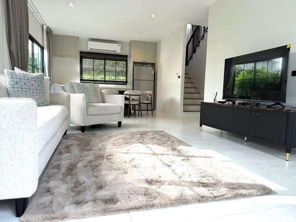 living room and room interior of Setthasiri Bangna KM.10