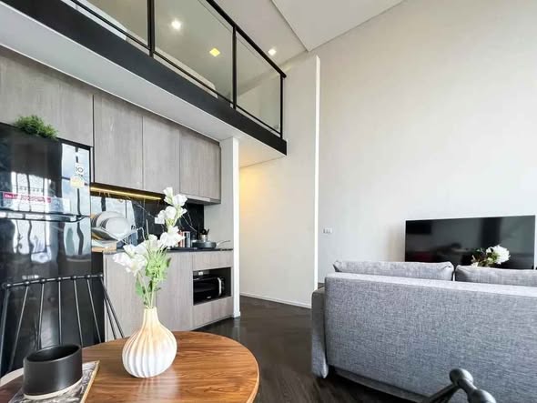 living room and room interior of Siamese Sukhumvit 48 ไซมิส สุขุมวิท 48