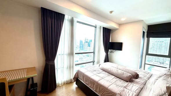 bedroom of Siamese Surawong Condominium