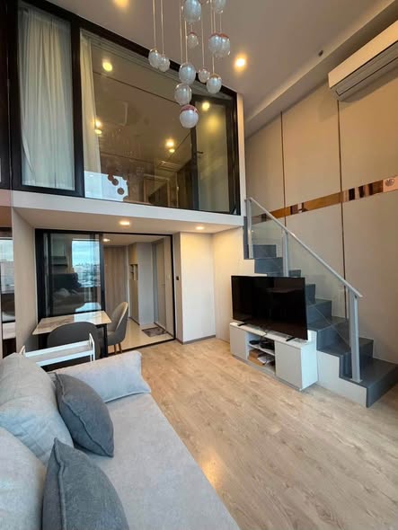 living room and bedroom and room interior of SOHO​ BANGKOK​ RATCHADA​
