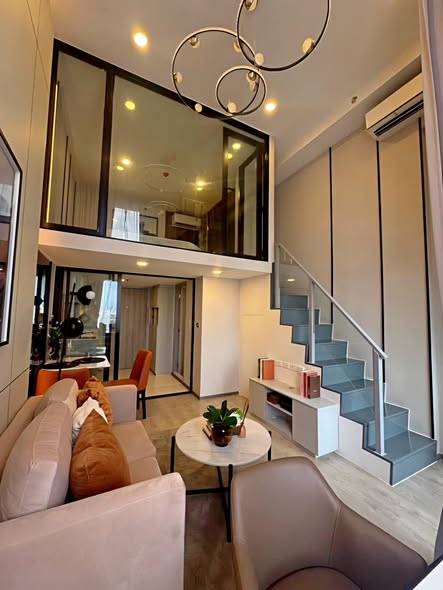 living room and room interior of SOHO​ BANGKOK​ RATCHADA​