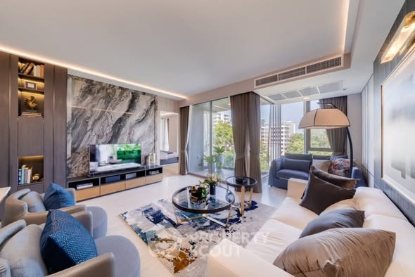 living room and bedroom of Soho House Bangkok