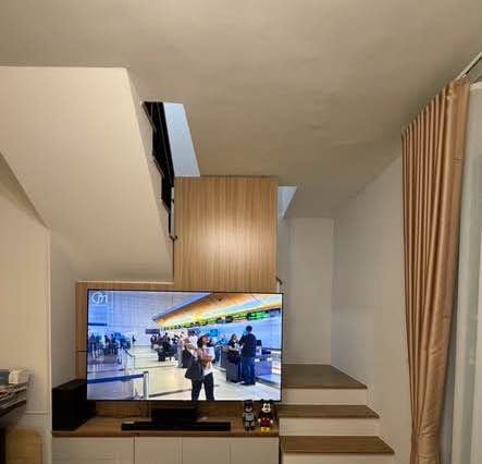 bedroom and living room of SPACE Townhome